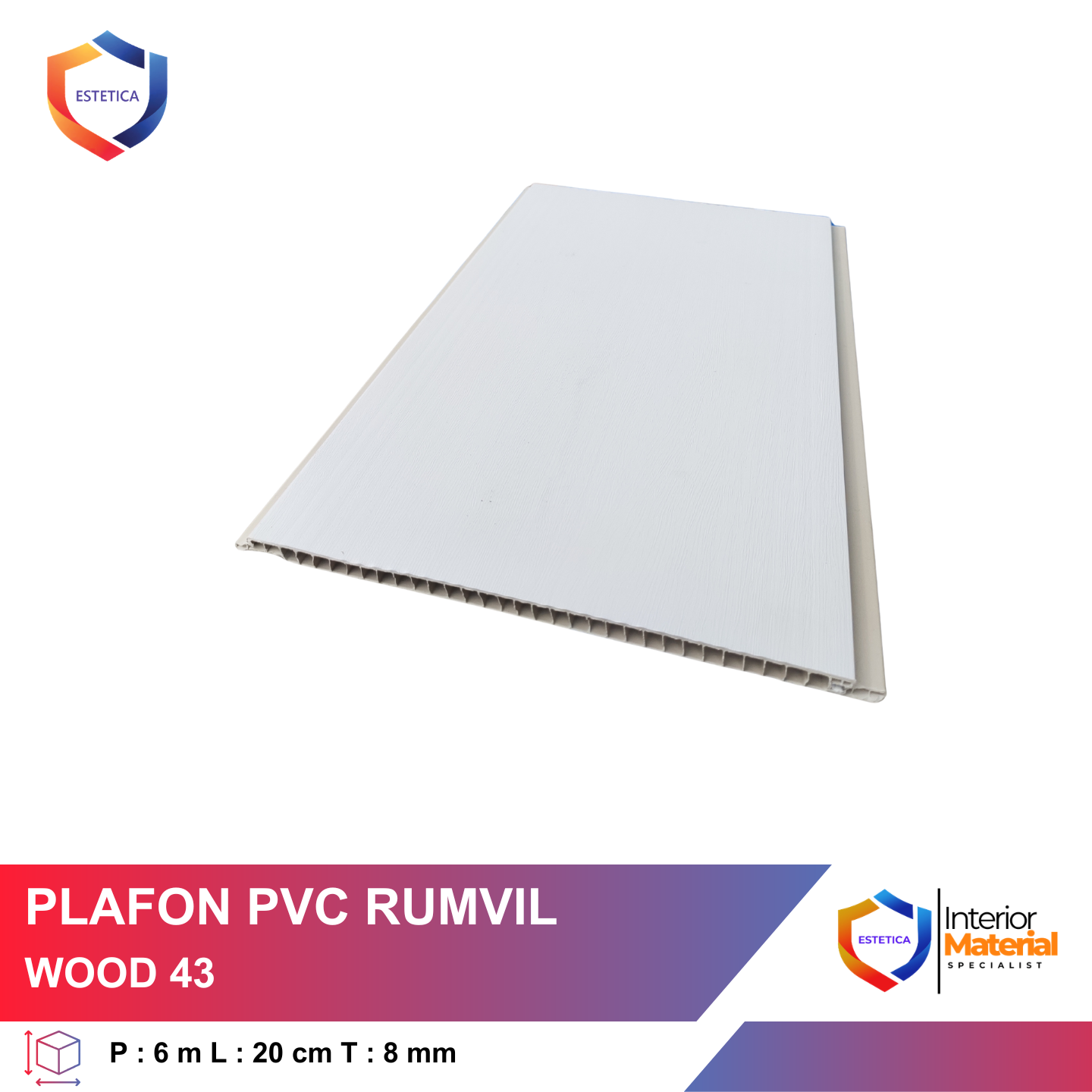 Plafon PVC Rumvil Wood 43