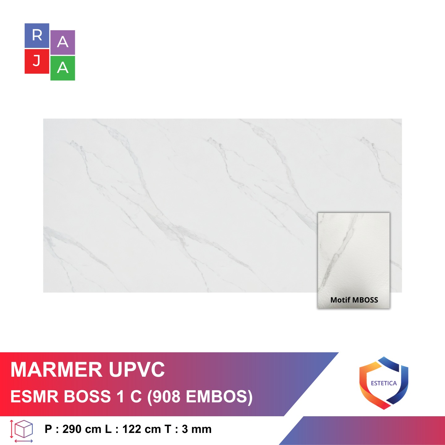 Marmer UPVC ESMR Boss 1 C 908 Embos