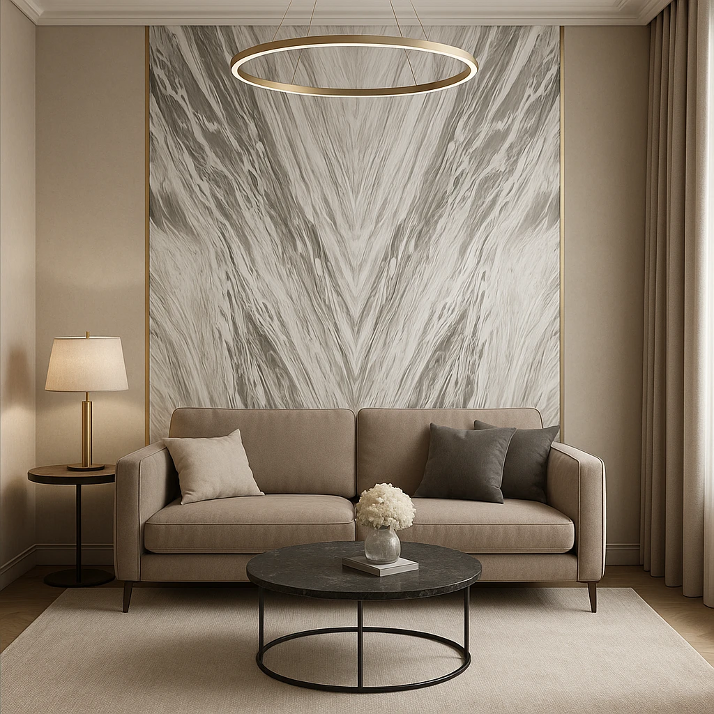 PVC Marmer Bookmatch 