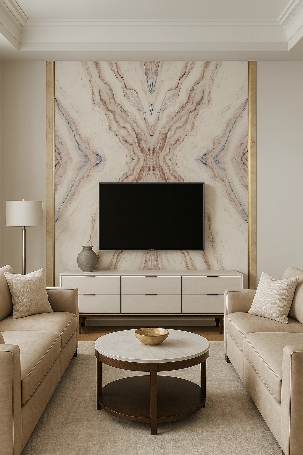 PVC Marmer Bookmatch 