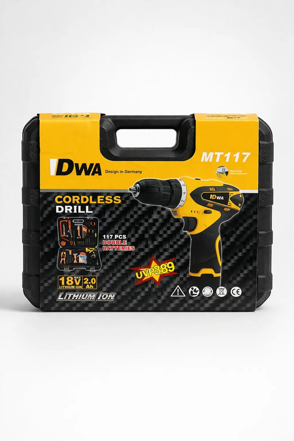 Coffret Visseuse Perceuse Sans Fil DW – 18V | Kit 117 Outils & Accessoires