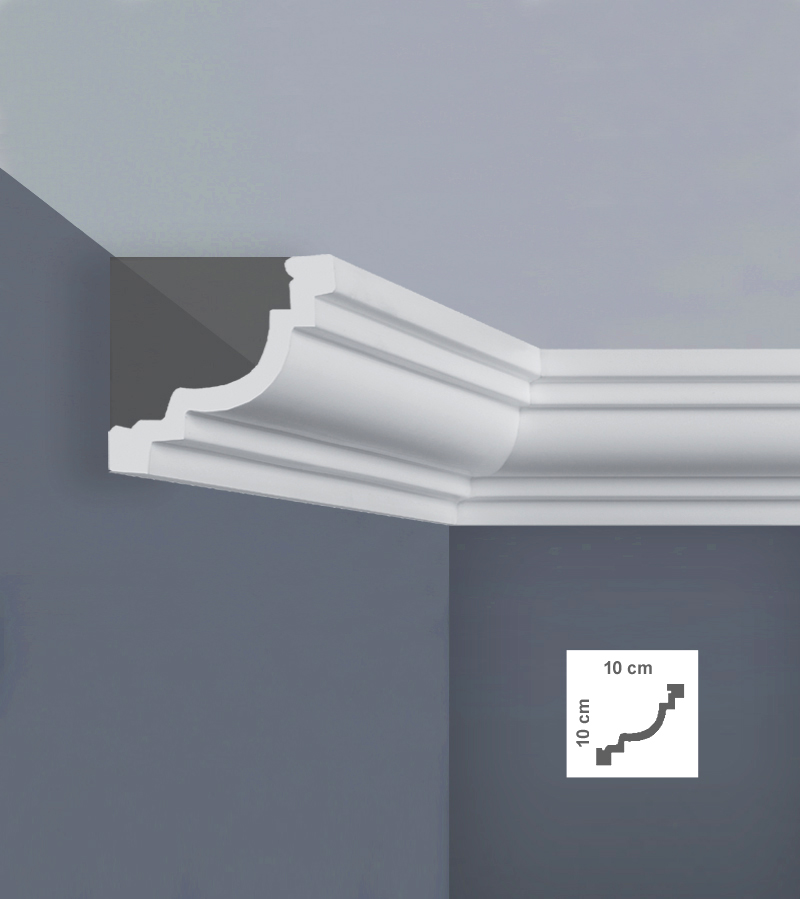 Cornisă decorativă pentru tavan din polistiren I776