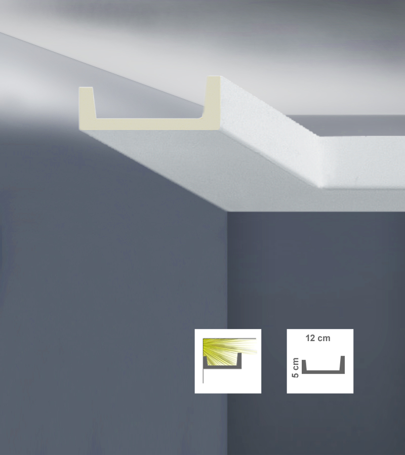 Profil decorativ pentru tavan din poliuretan C3122TL