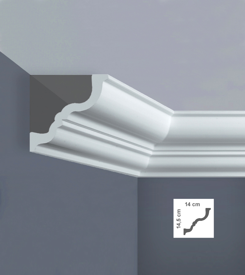 Cornișă decorativă din polistiren tavan I795