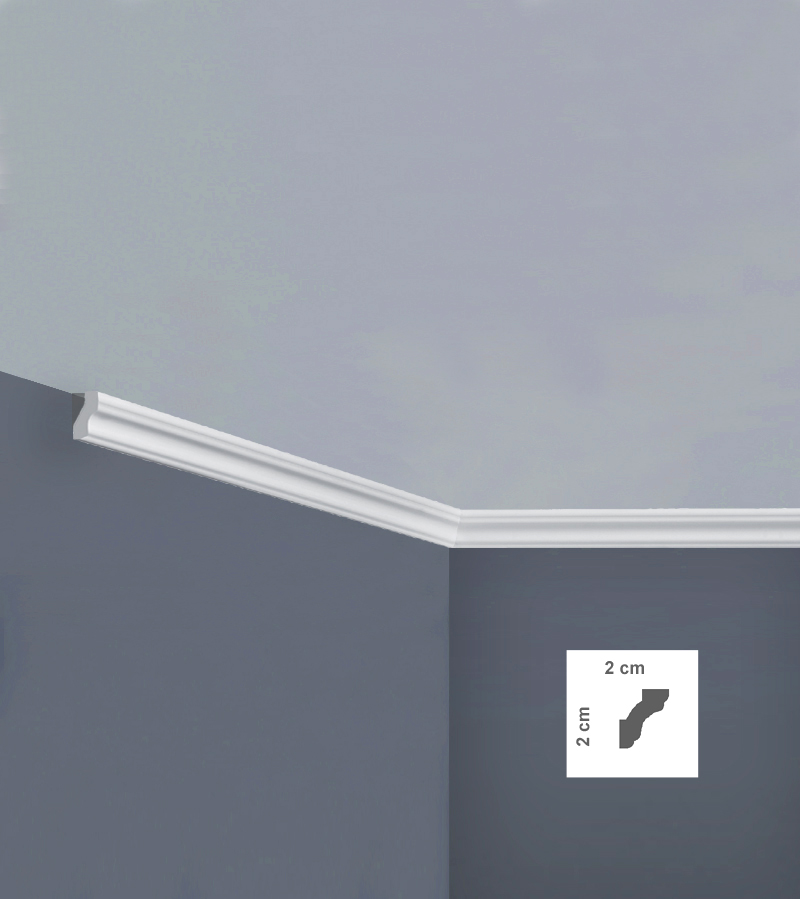 Cornisa decorativă pentru tavan din polistiren I737