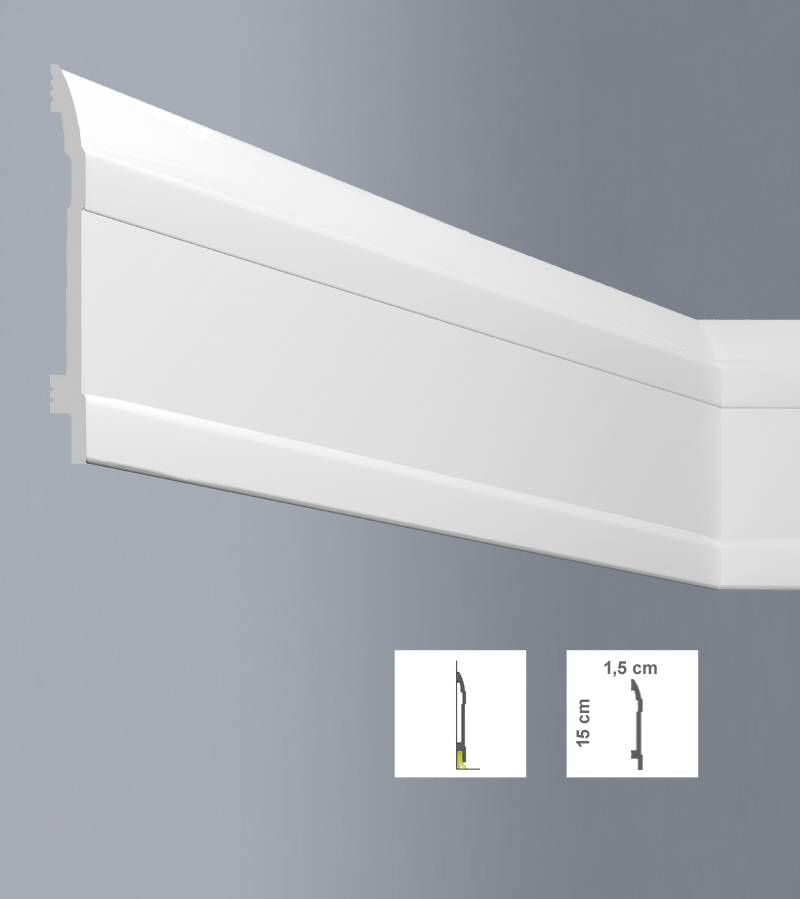 Plintă decorativă polimer dur L15015 - NF150