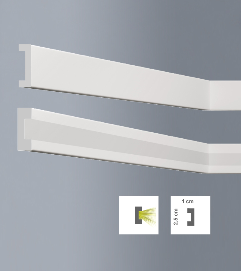 Profil LED decorativ pentru tavan