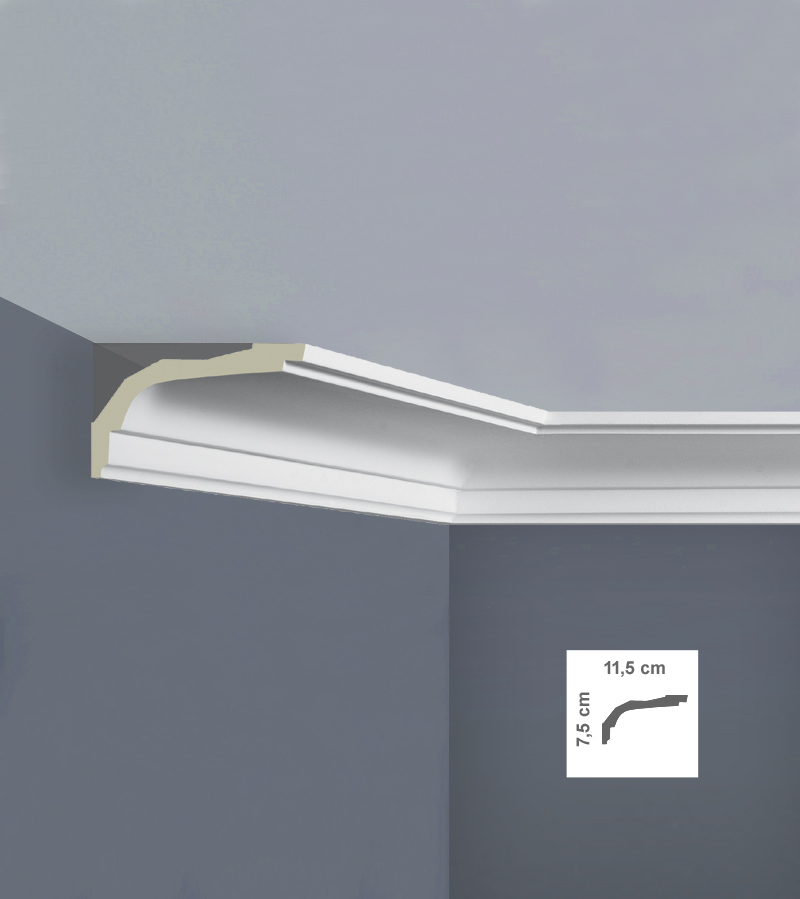 Cornisa decorativă din poliuretan C3017