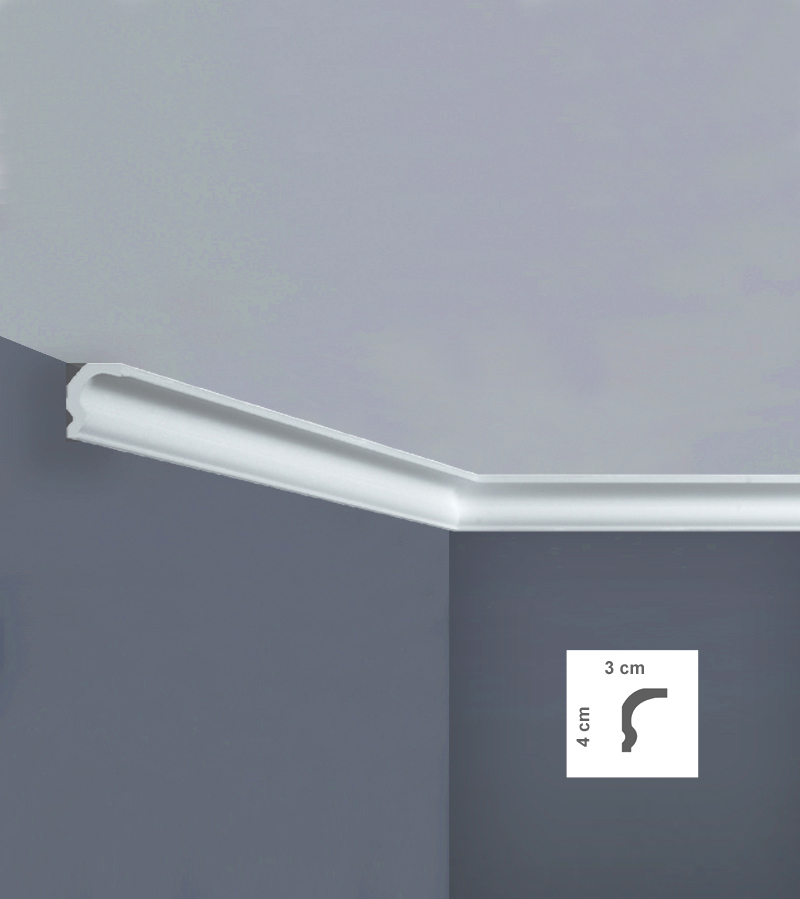 Cornișă decorativă din polistiren tavan I865