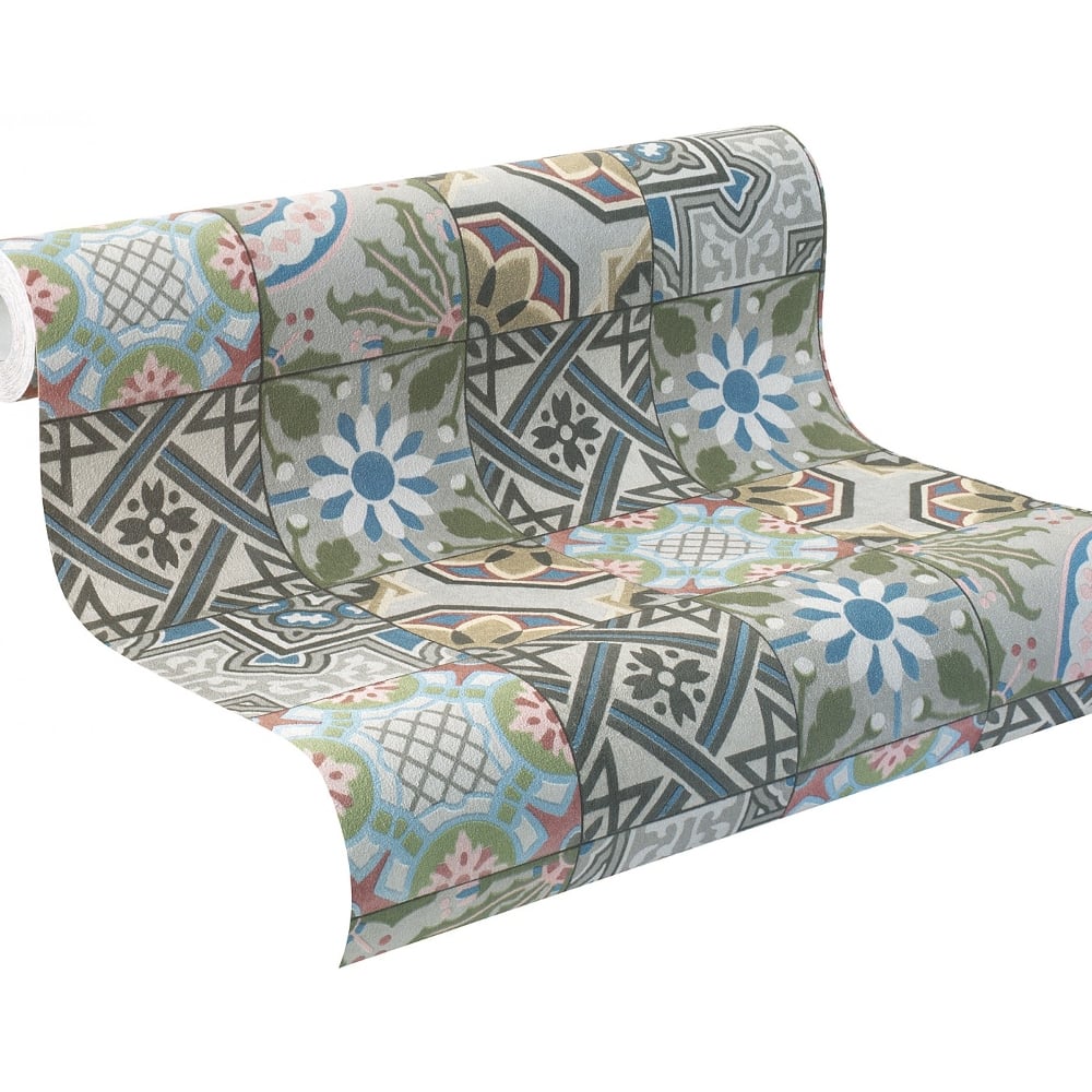 Tapet design patchwork 526301