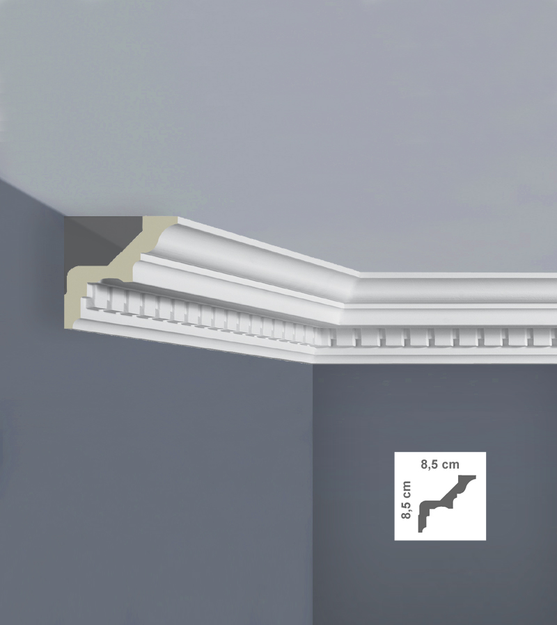 Cornisa decorativă tavan poliuretan C3002