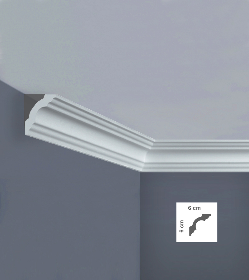 Baghetă decorativă tavan din polistiren I768