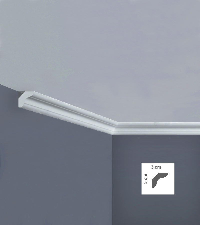 Baghetă decorativă pentru tavan din polistiren I740