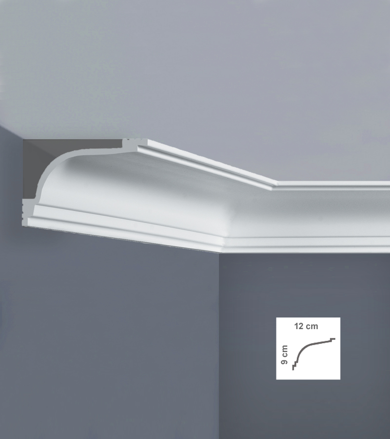 Cornisa decorativă tavan din polimer dur L90120 - A17C