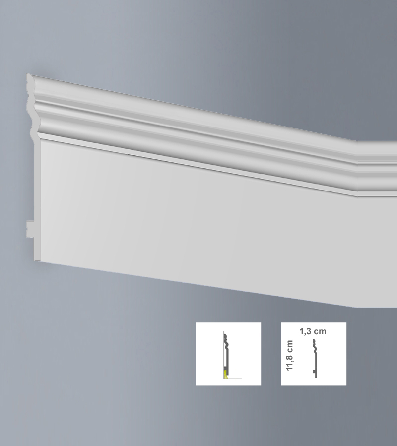 Plinta decorativa din polimer dur L11813 - NF118