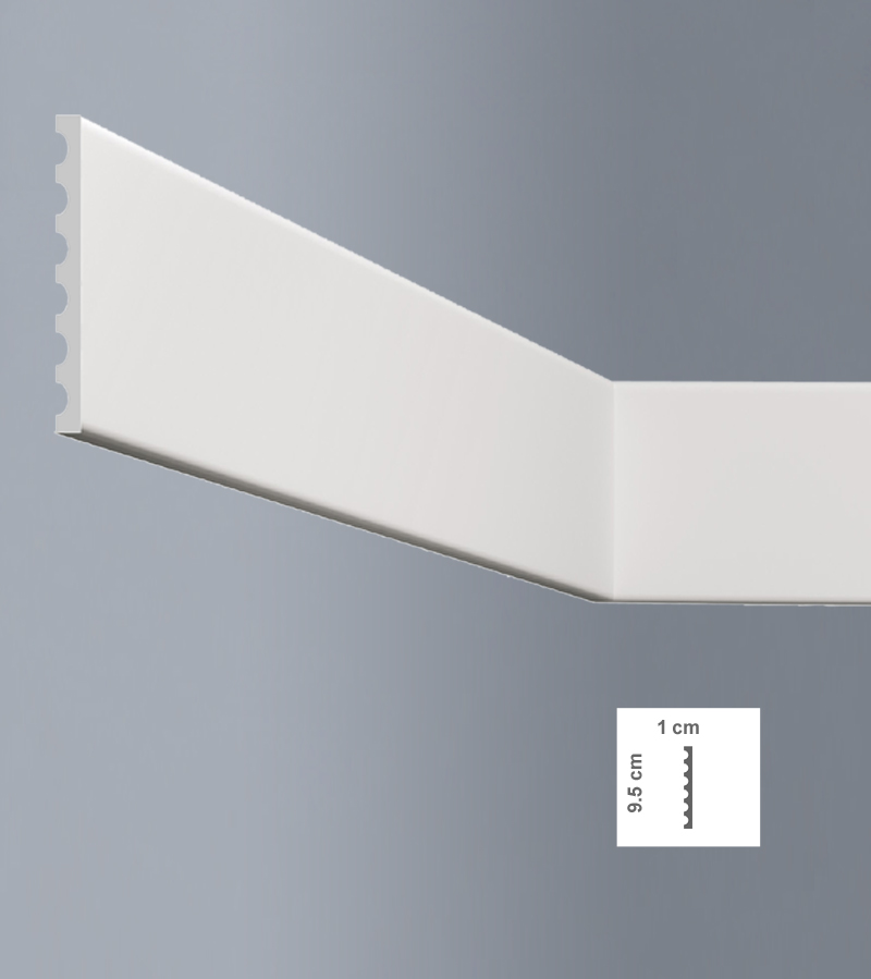 Plintă decorativă din polimer dur L9510