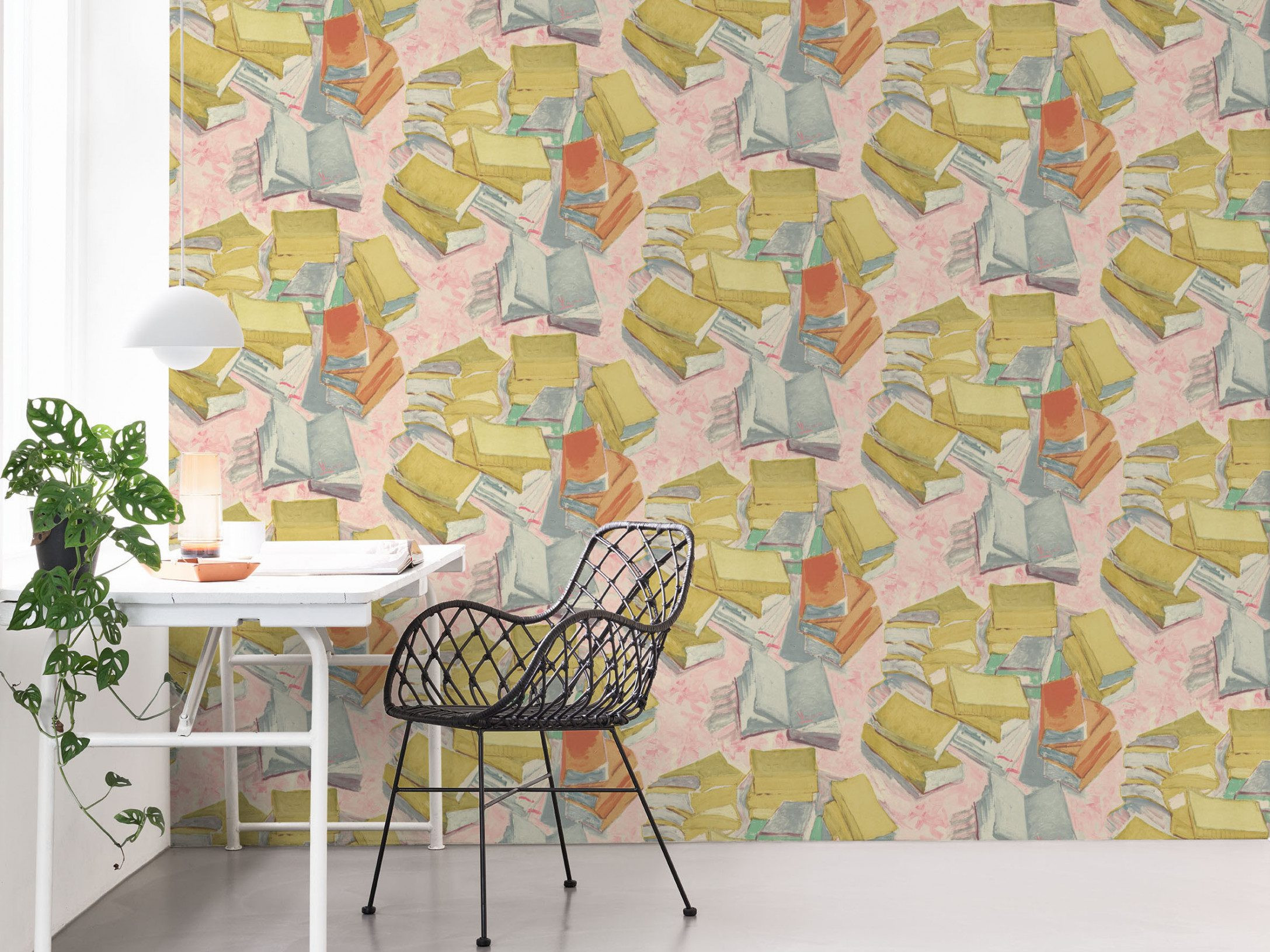 Tapet decorativ cu model de cărți 17190 Van Gogh