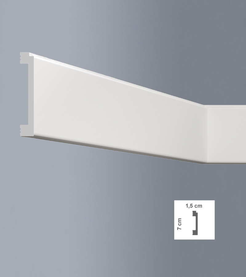 Plintă decorativă din polimer dur L7115