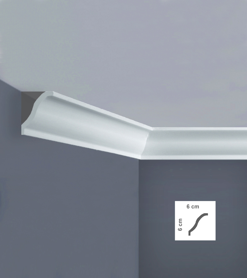 Baghetă decorativă tavan din polistiren I758