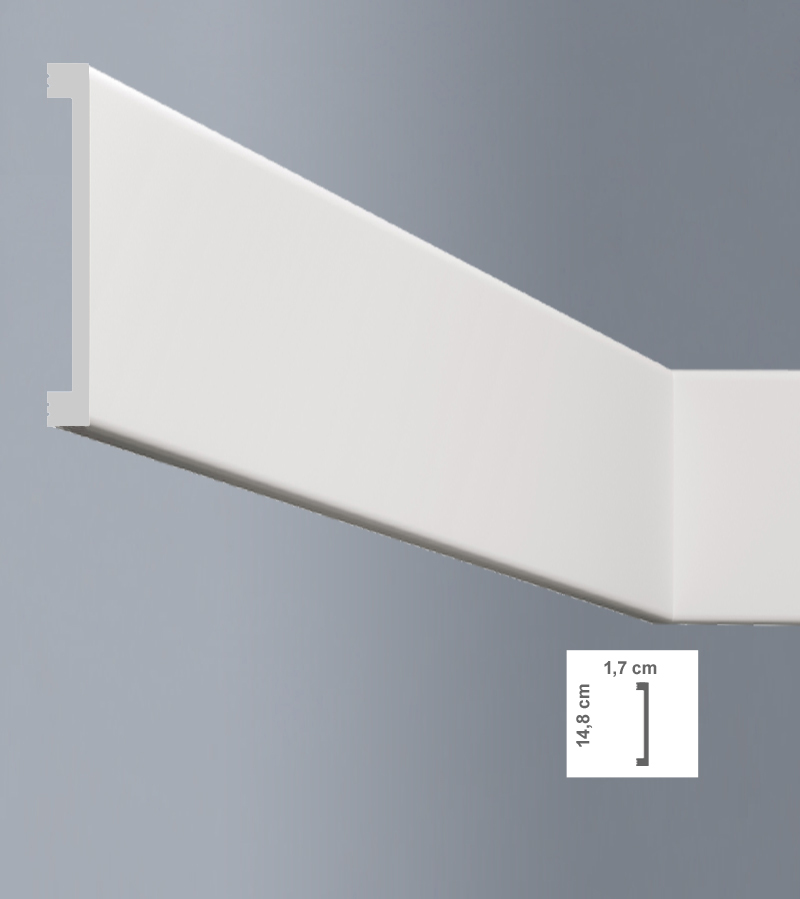 Plintă decorativă din polimer dur L14817 - NW148