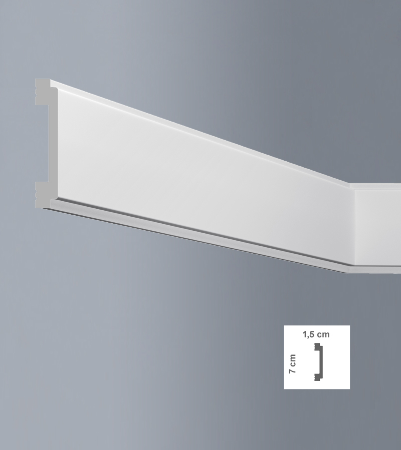 Plinta decorativă din polimer dur L7015 - NW70