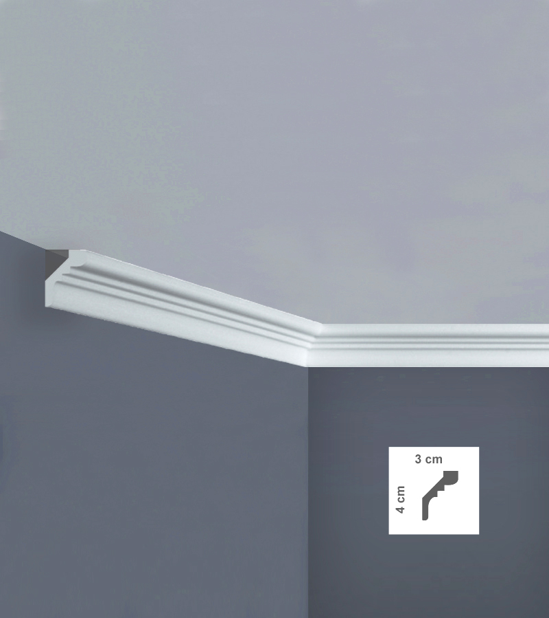 Cornișă decorativă din polistiren tavan I847