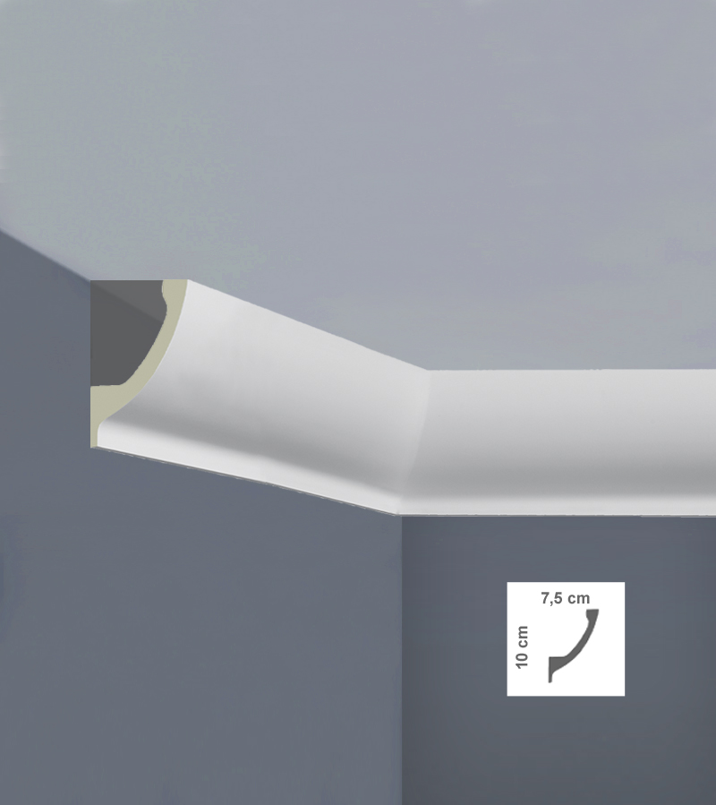 Cornisă decorativă pentru tavan poliuretan LED C3215