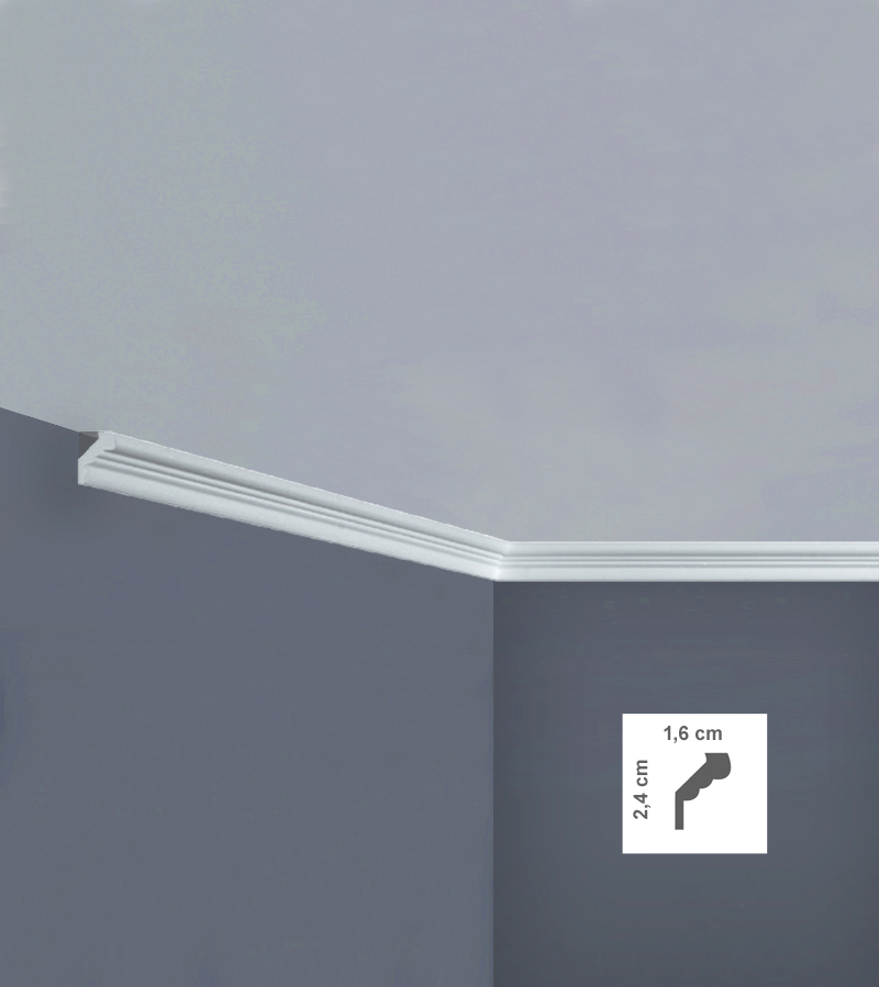 Cornișă decorativă din polistiren tavan I845