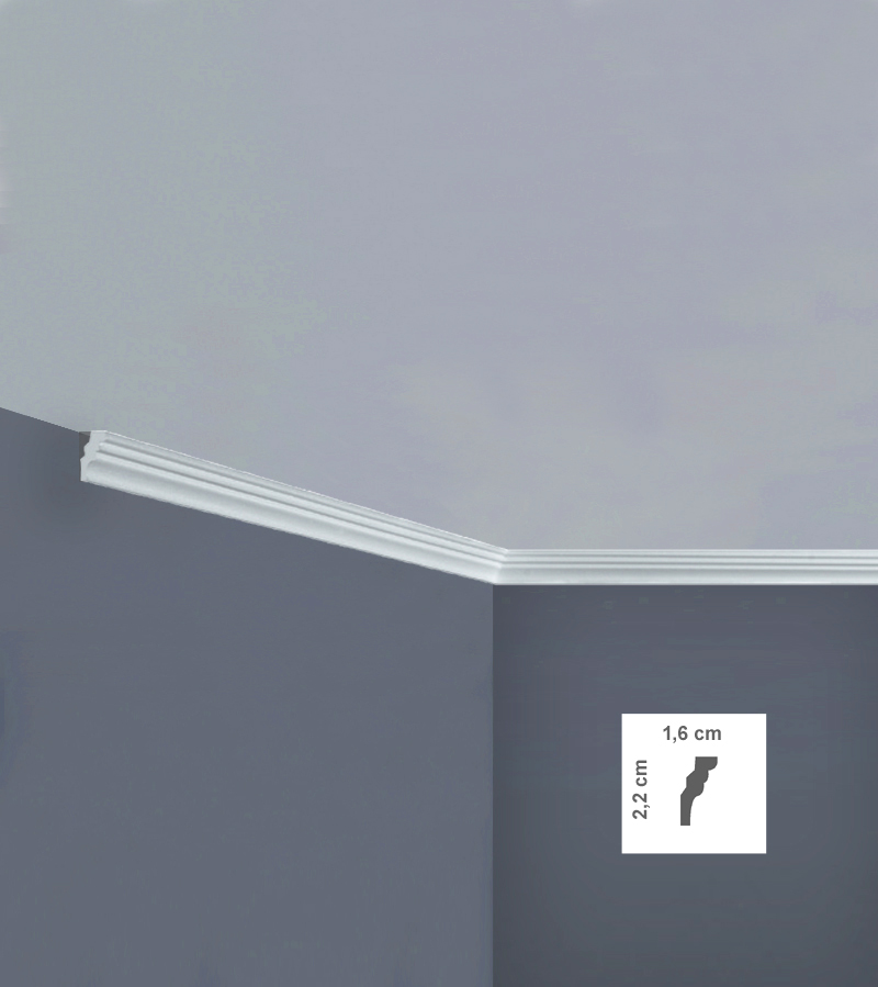 Cornișă decorativă din polistiren tavan I883