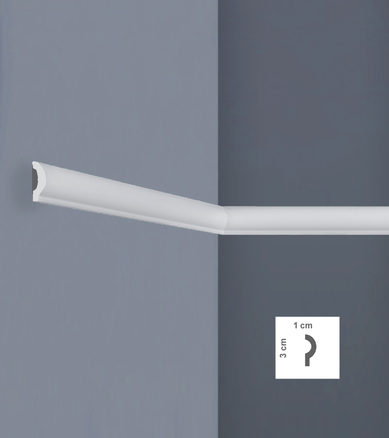 Profil de colț decorativ din polistiren