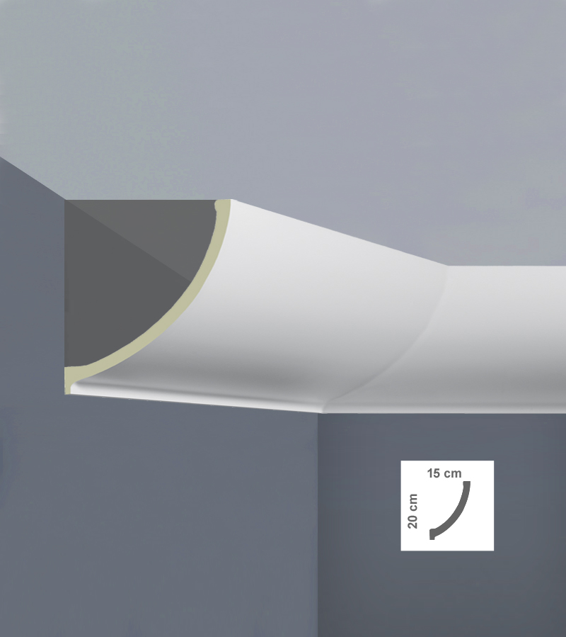 Cornisă decorativă tavan poliuretan LED C3217 