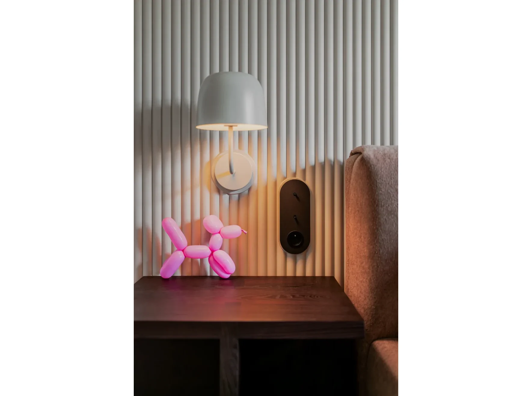 Panou decorativ riflat din polimer dur, vopsibil, WP001 DUNA