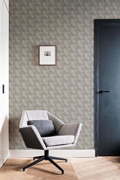 Tapet geometric gri 220373