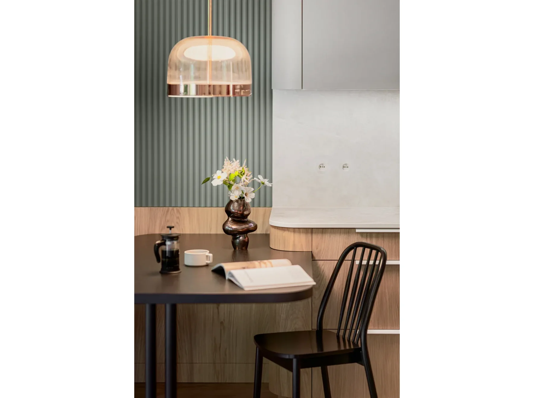 Panou decorativ riflat din polimer dur, vopsibil, WP001 DUNA