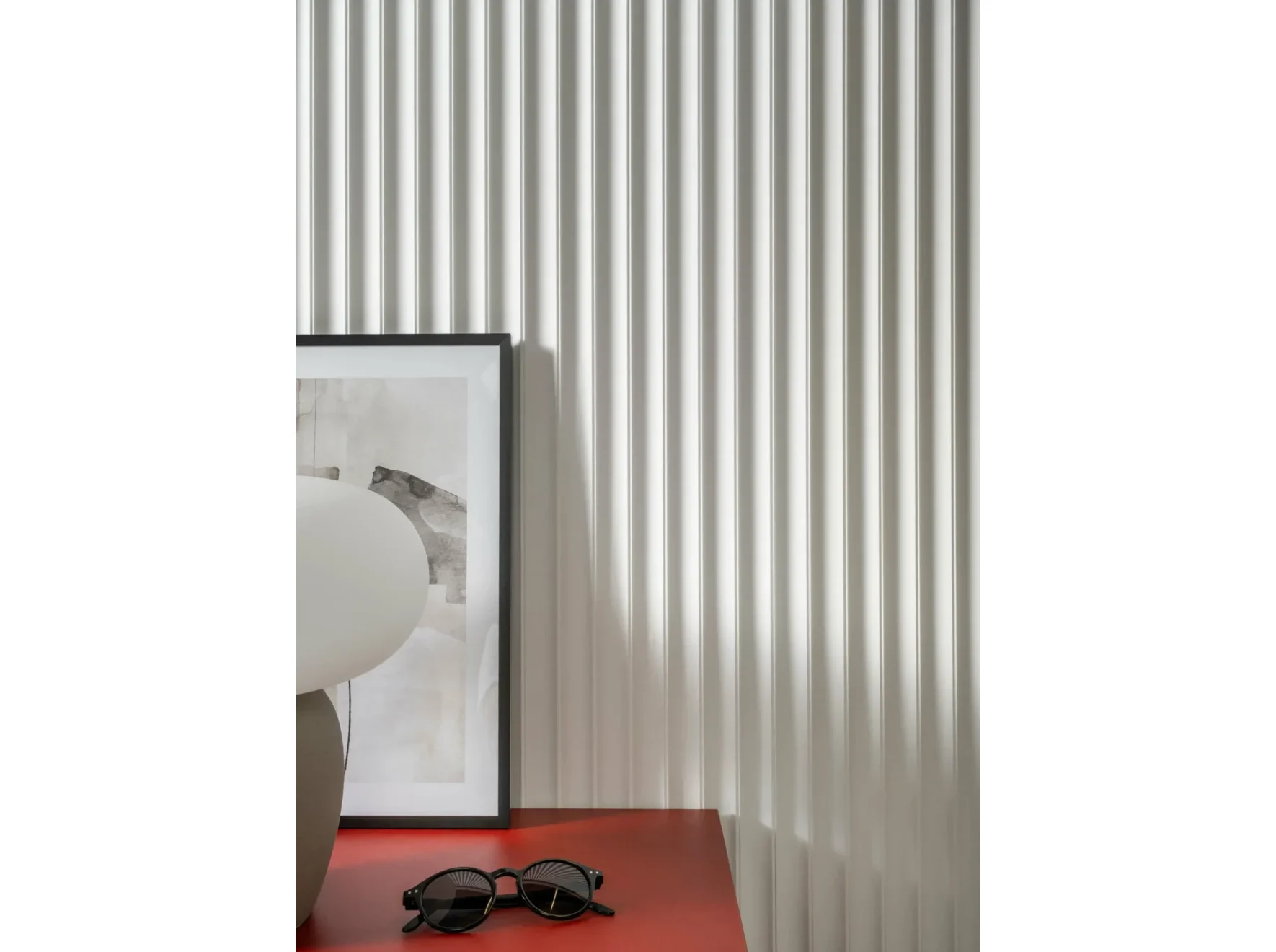 Panou decorativ riflat din polimer dur, vopsibil, WP002 LUMIO