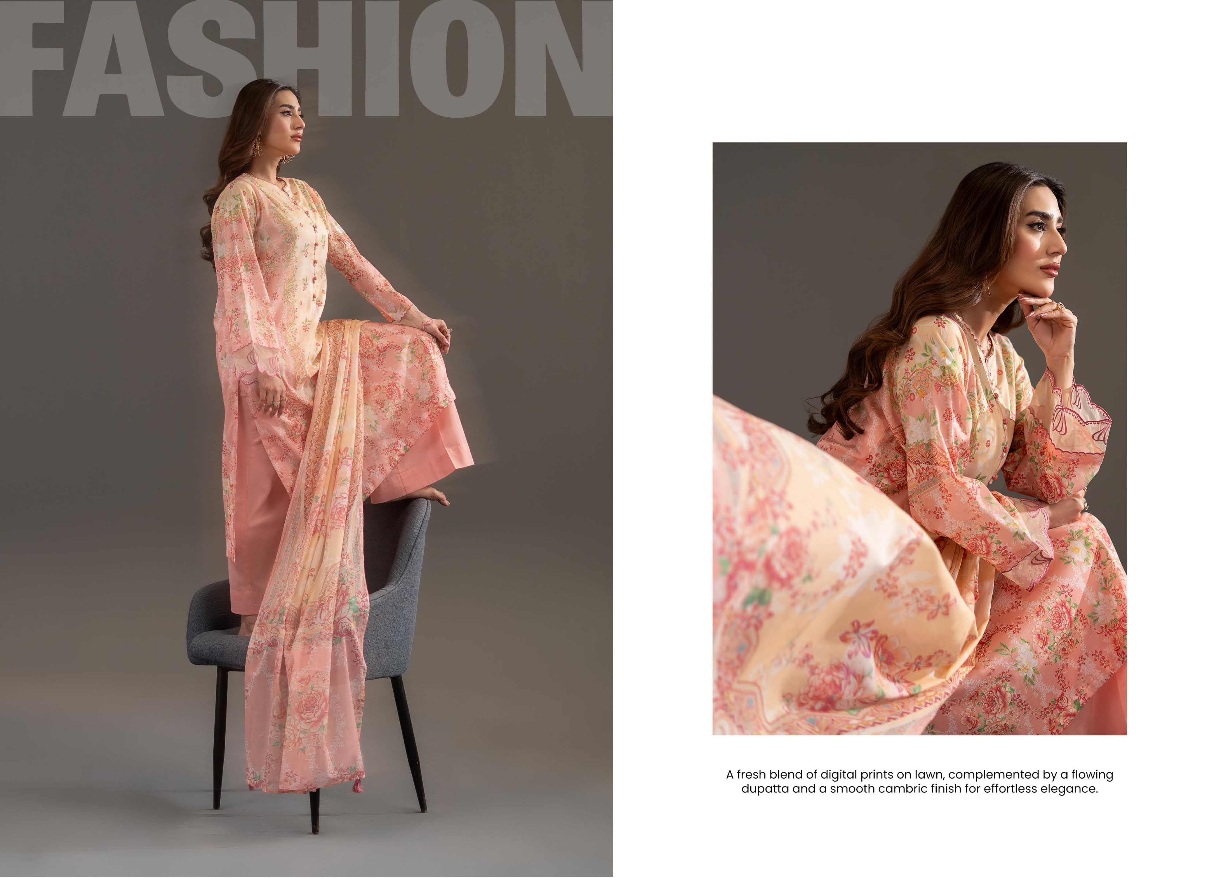 Selin Printed Lawn Suit