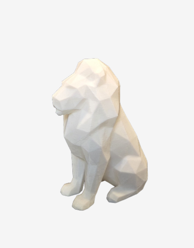 Lowpoly leeuw – 3D geprint beeldje