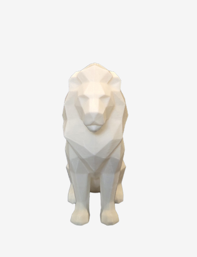 Lowpoly leeuw – 3D geprint beeldje
