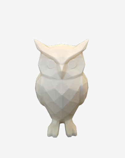 Lowpoly uil – 3D geprint beeldje