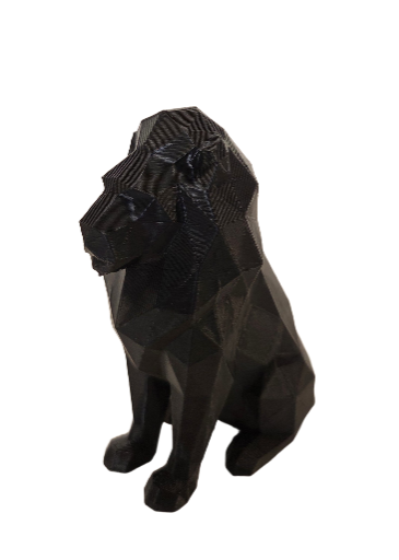 Lowpoly leeuw – 3D geprint beeldje