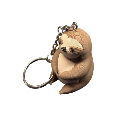 Luiaard sleutelhanger – schattig 3D geprint figuurtje