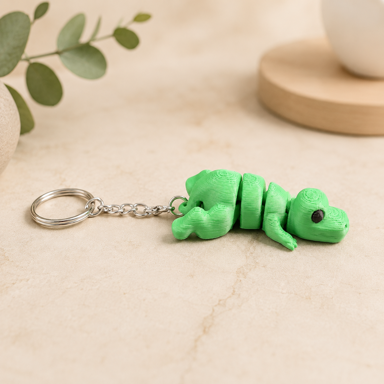 Flexi T-rex – beweegbaar 3D-geprint figuur / sleutelhanger