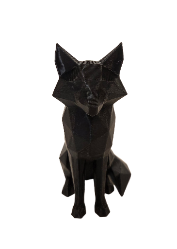 Lowpoly vos – 3D geprint beeldje