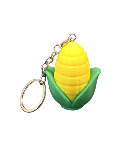 Maïs sleutelhanger – schattig 3D geprint figuurtje