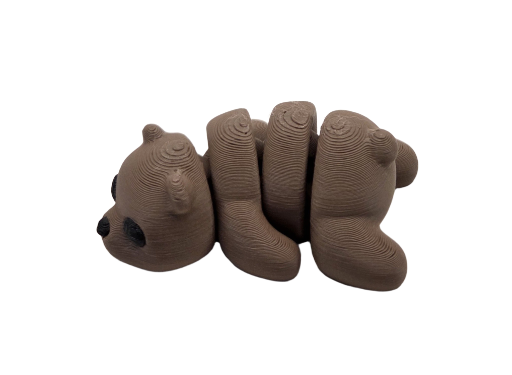 Flexi beer – beweegbaar 3D-geprint figuur / sleutelhanger