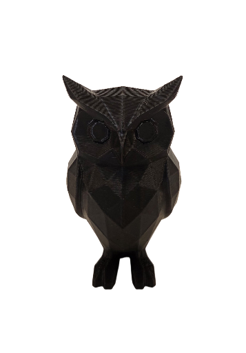 Lowpoly uil – 3D geprint beeldje