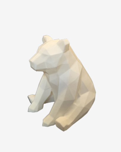 Lowpoly beer – 3D geprint beeldje