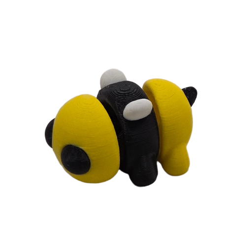 Flexi bij – beweegbaar 3D-geprint figuur / sleutelhanger