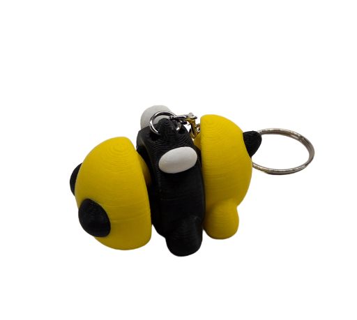 Flexi bij – beweegbaar 3D-geprint figuur / sleutelhanger