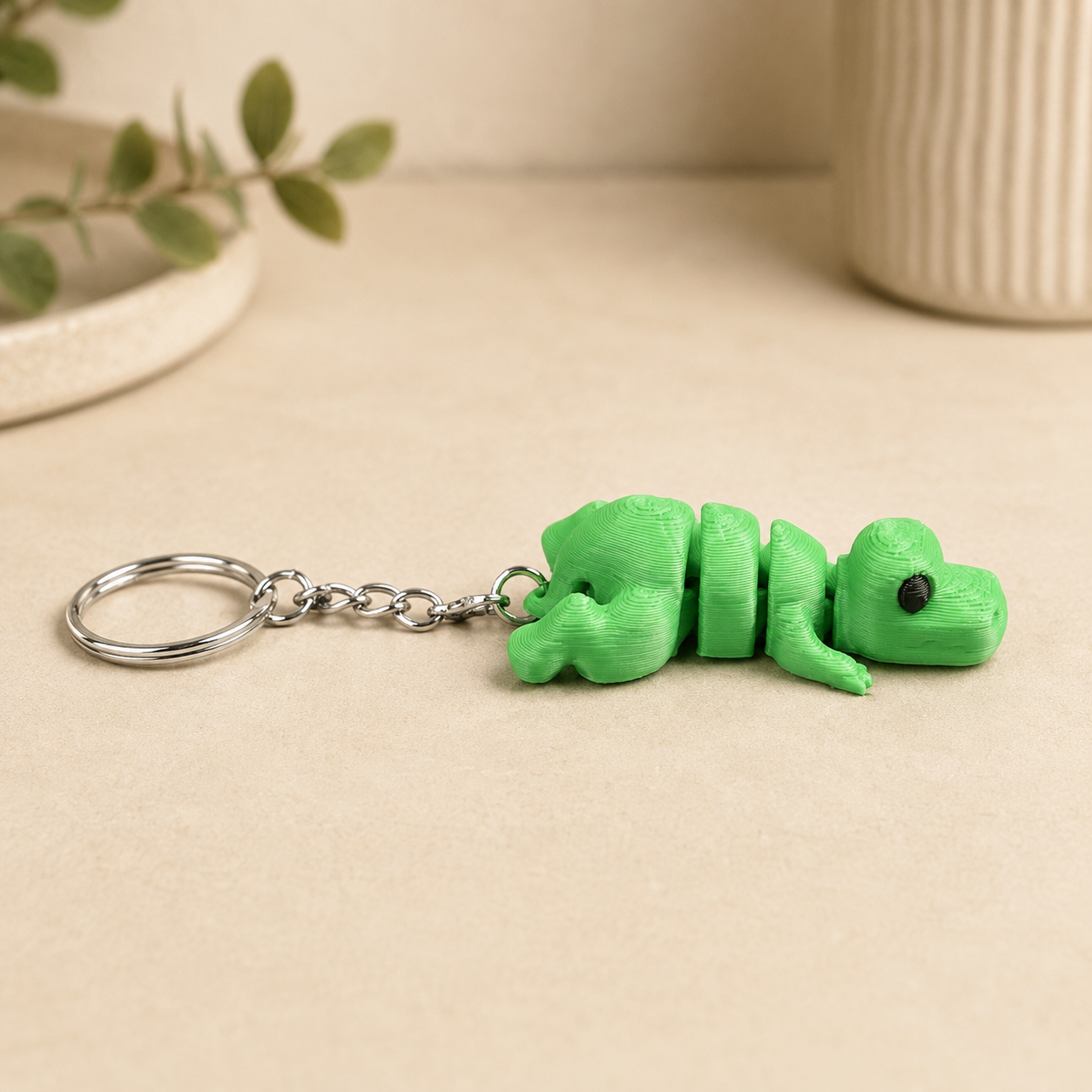 Flexi T-rex – beweegbaar 3D-geprint figuur / sleutelhanger